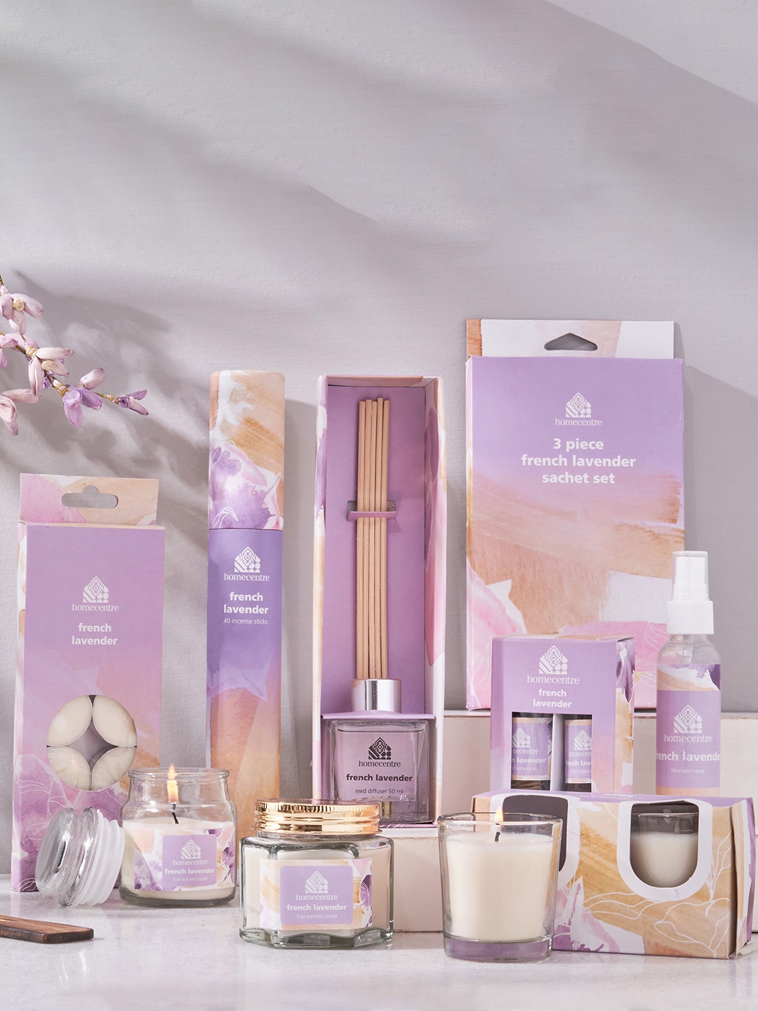 

Home Centre Corsica Purple 40-Pieces French Lavender Incense Sticks with Holder