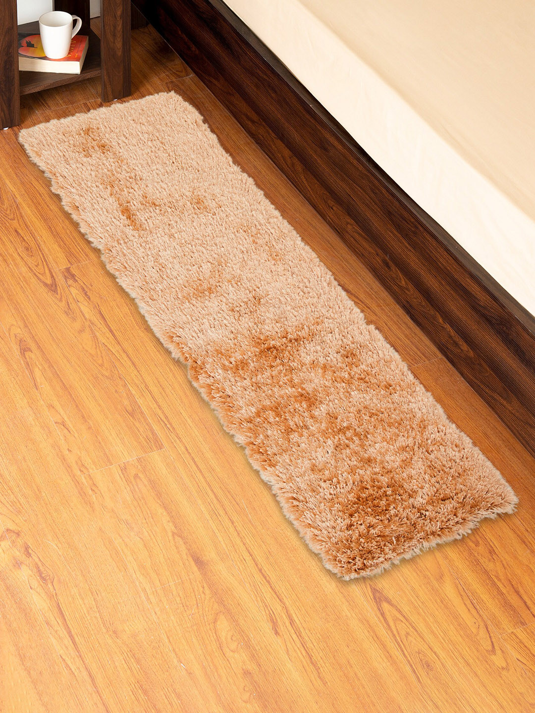 

Home Centre Colour Refresh Tufted Shaggy Bedside Runner, Brown