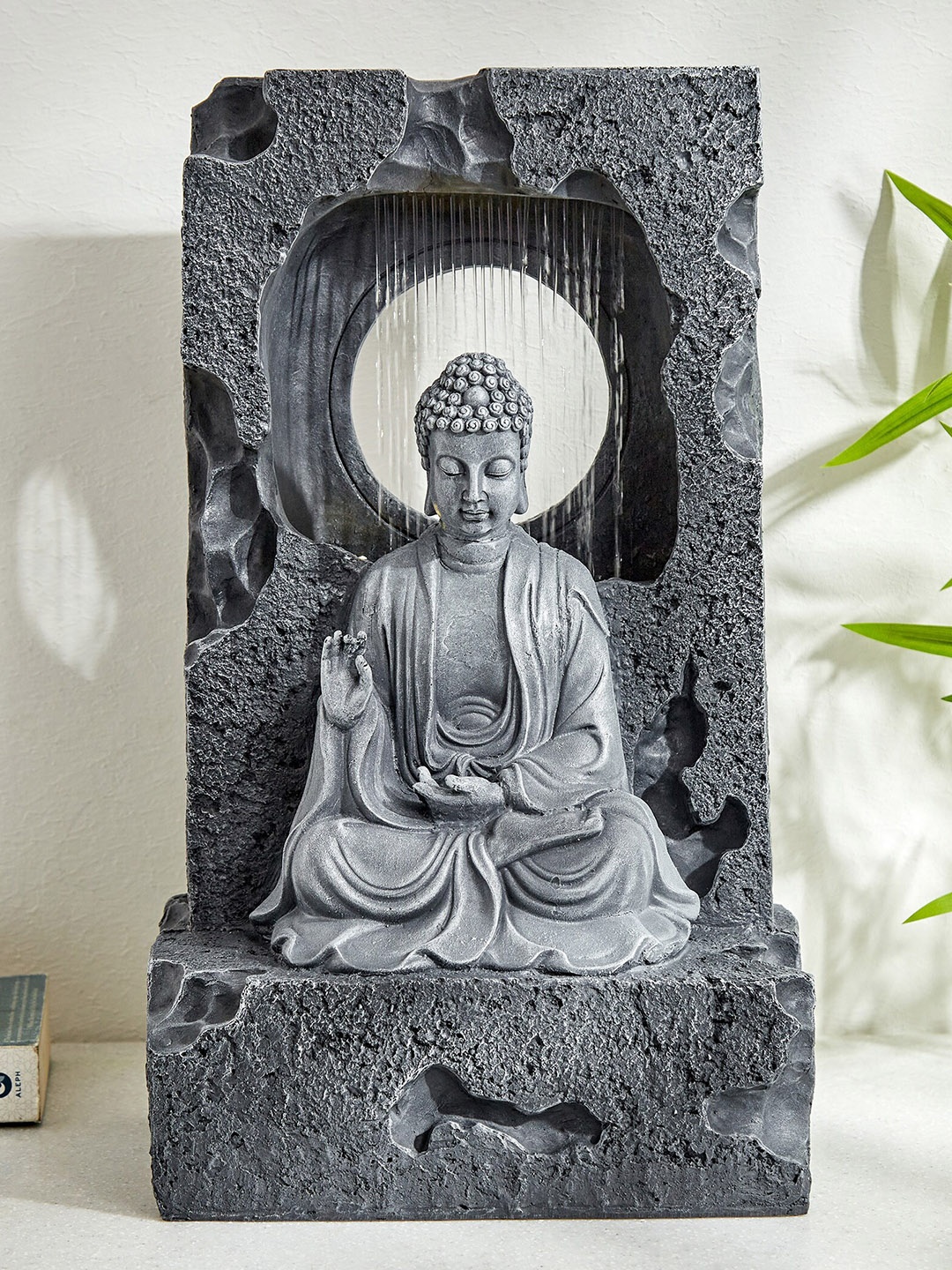 

Home Centre Corsica Alpine Grey Polyresin Meditating Buddha Fountains