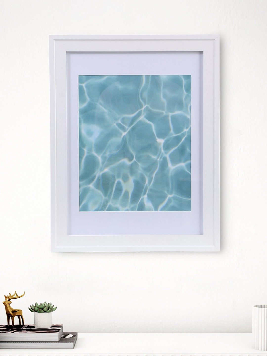 Home Centre White Wooden Wall Photo Frame