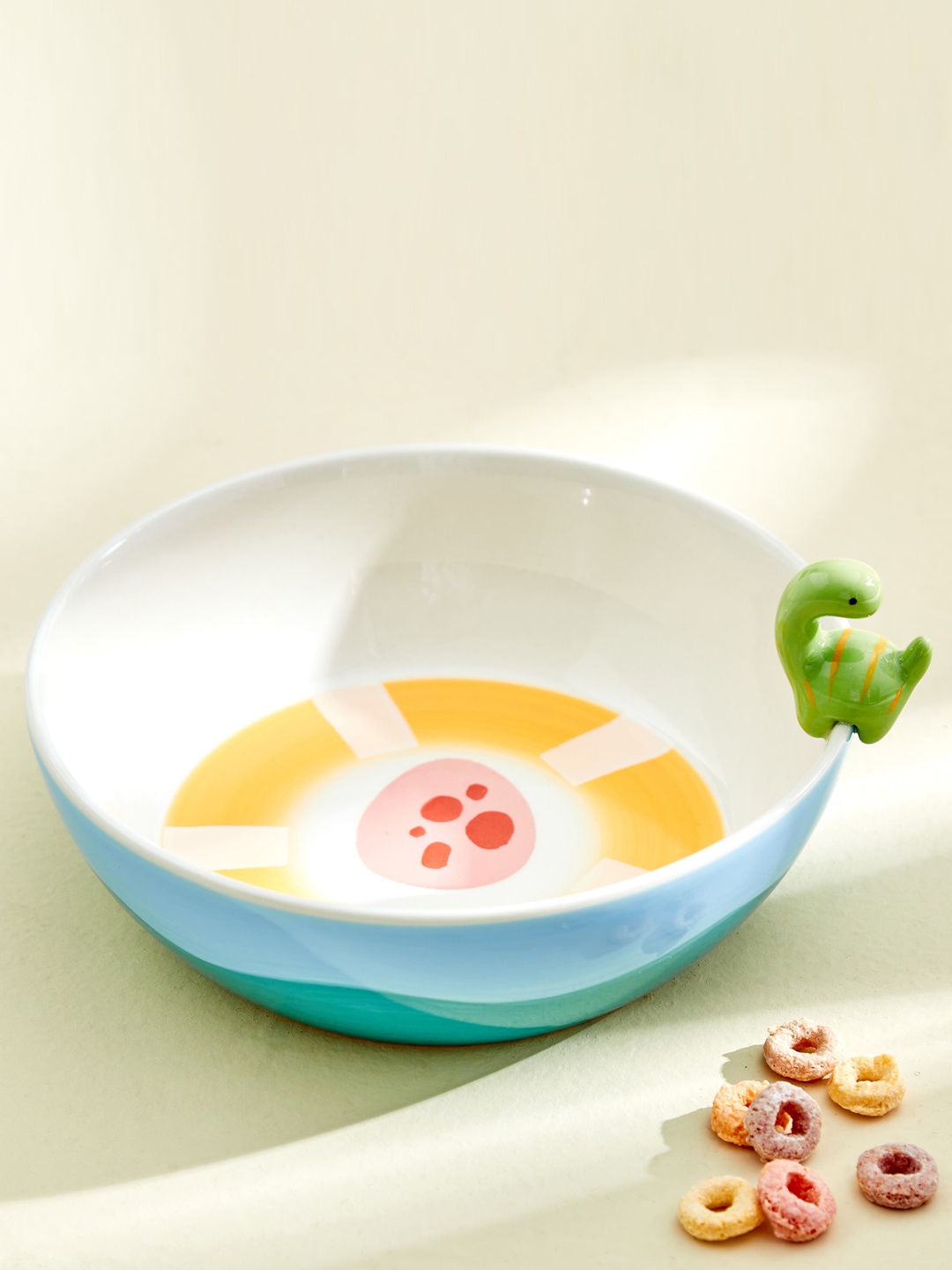 

Home Centre Bliss Blue & White Printed Stoneware Printed Cereal Bowl 500ml