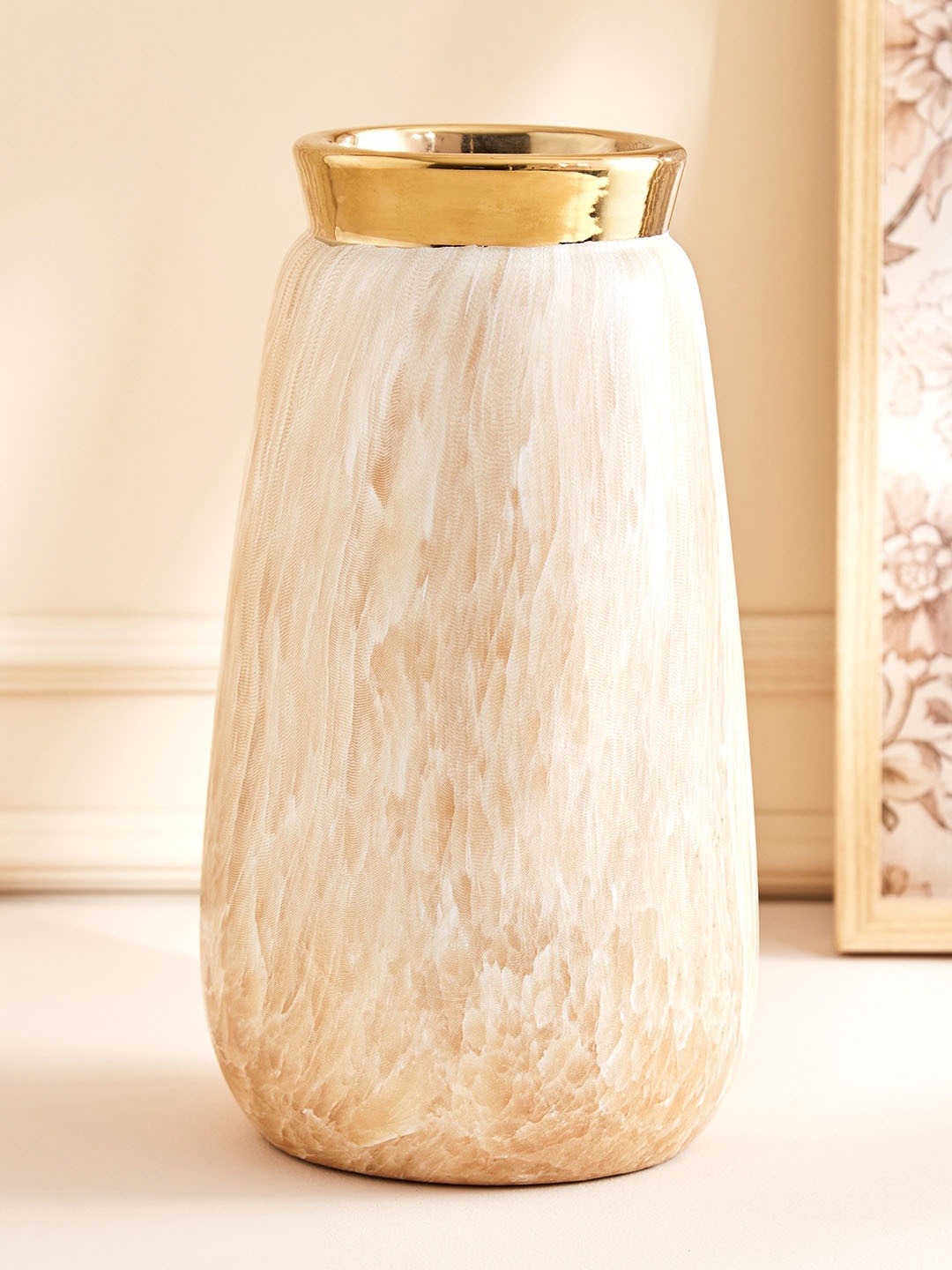 

Home Centre Krater Beige Polyresin Tall Vases