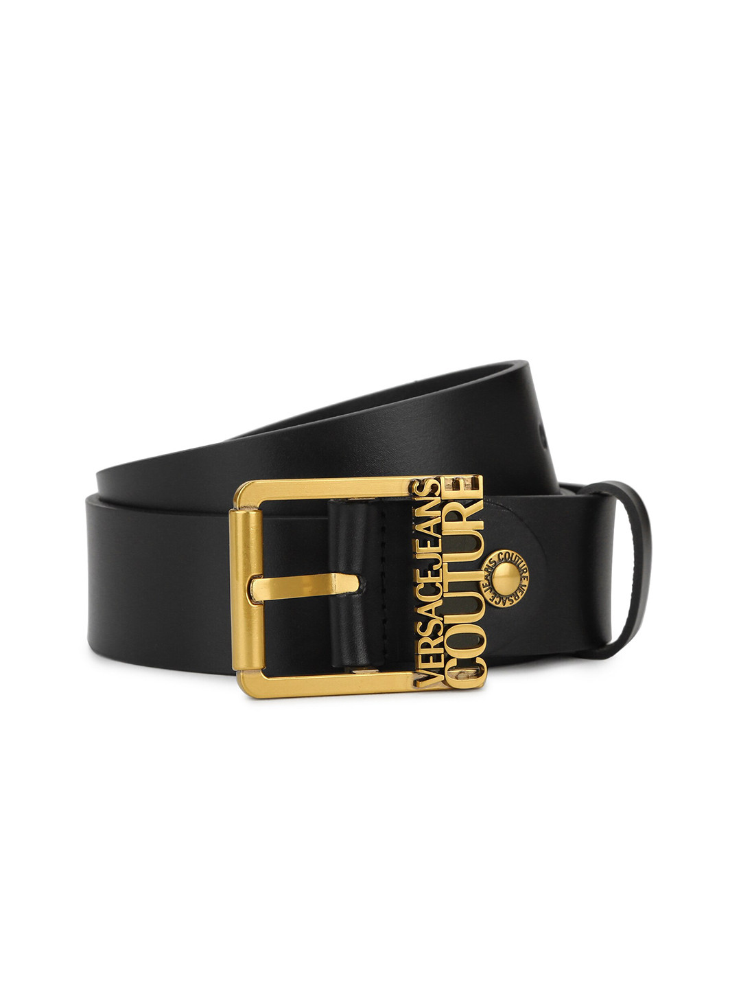 

Versace Jeans Couture Men Leather Belt, Black