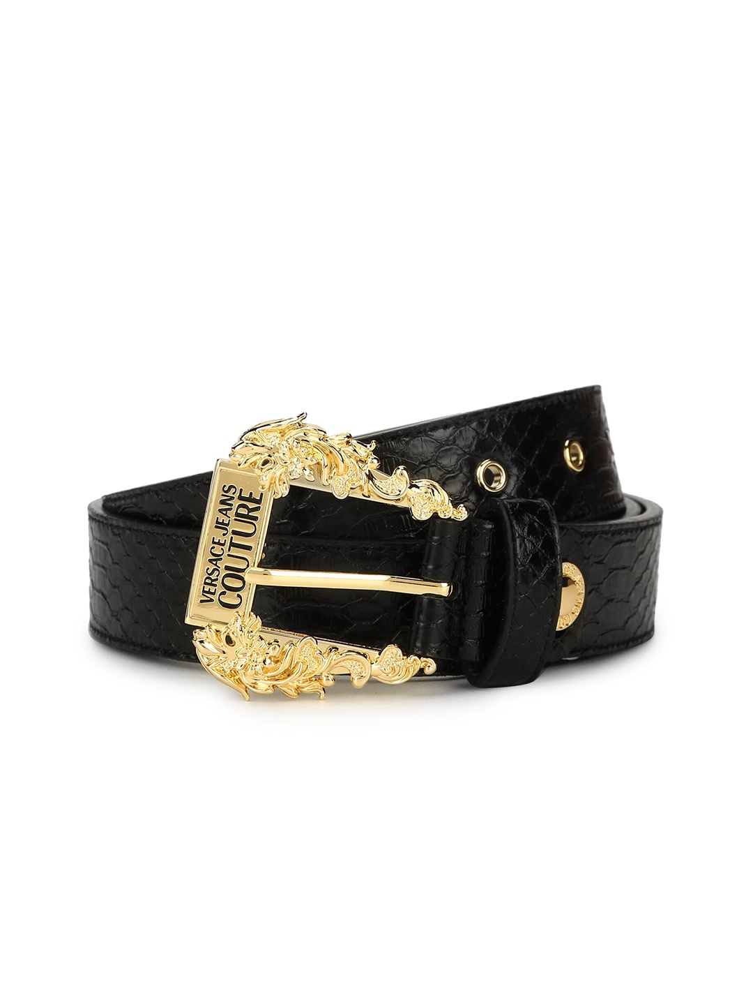 

Versace Jeans Couture Women Leather Belt, Black