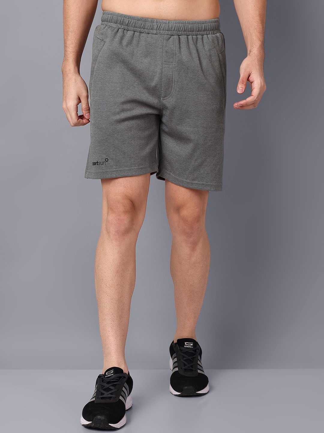 

SPORT SUN Mid Rise Outdoor Sports Shorts, Grey