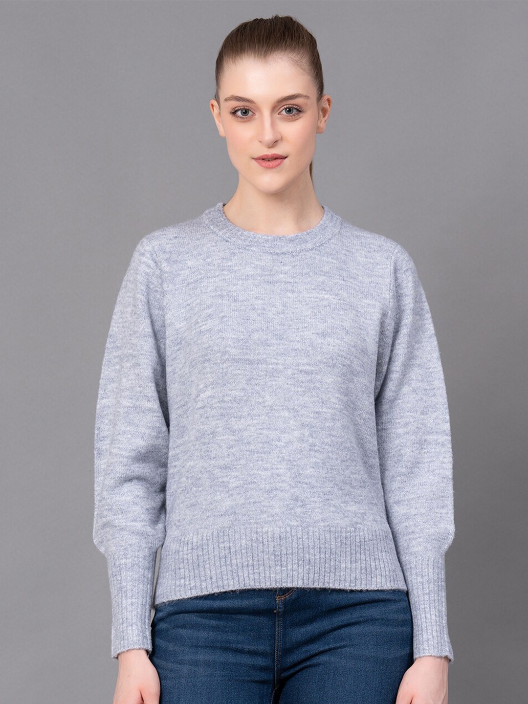 

Red Tape Round Neck Long Sleeves Pullover, Grey
