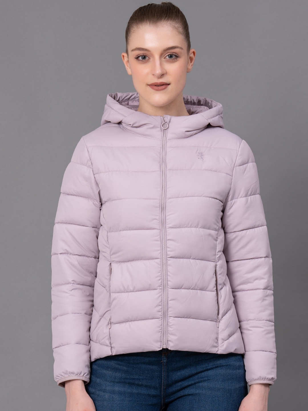 

Red Tape Long Sleeves Hooded Puffer Jacket, Lavender