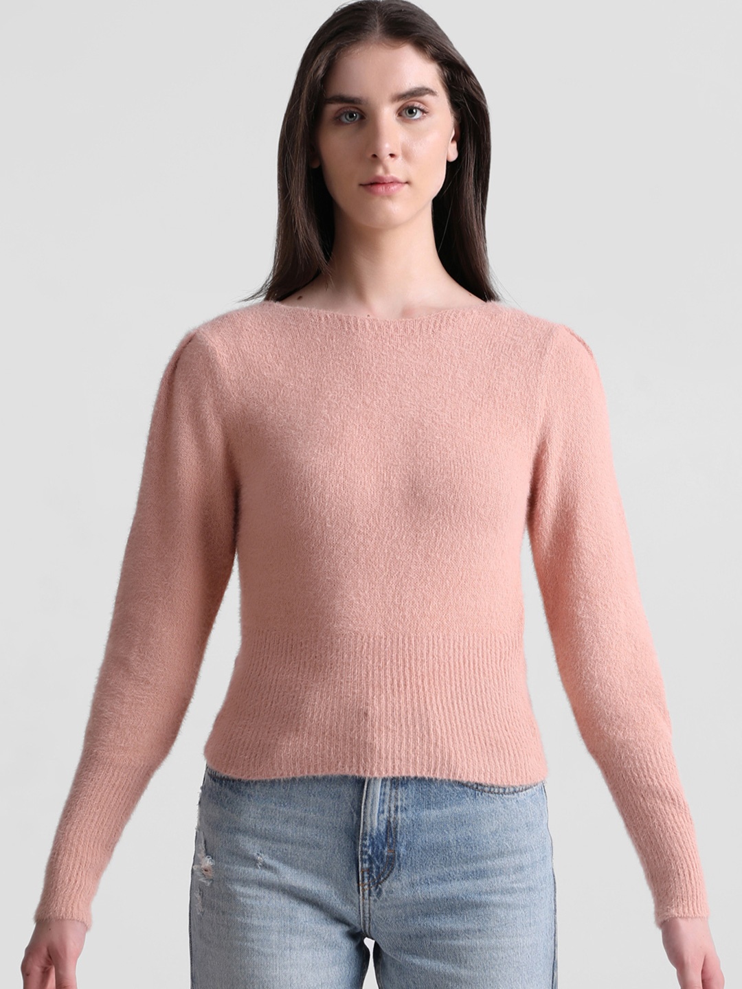 ONLY Round Neck Pullover, Pink