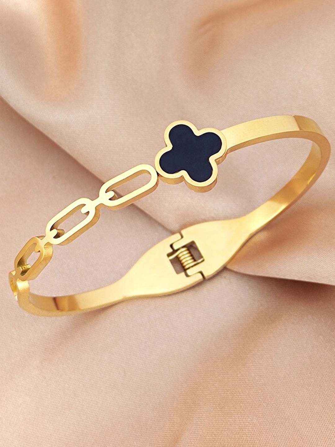 

MYKI Gold-Plated Floral Kada Bracelet
