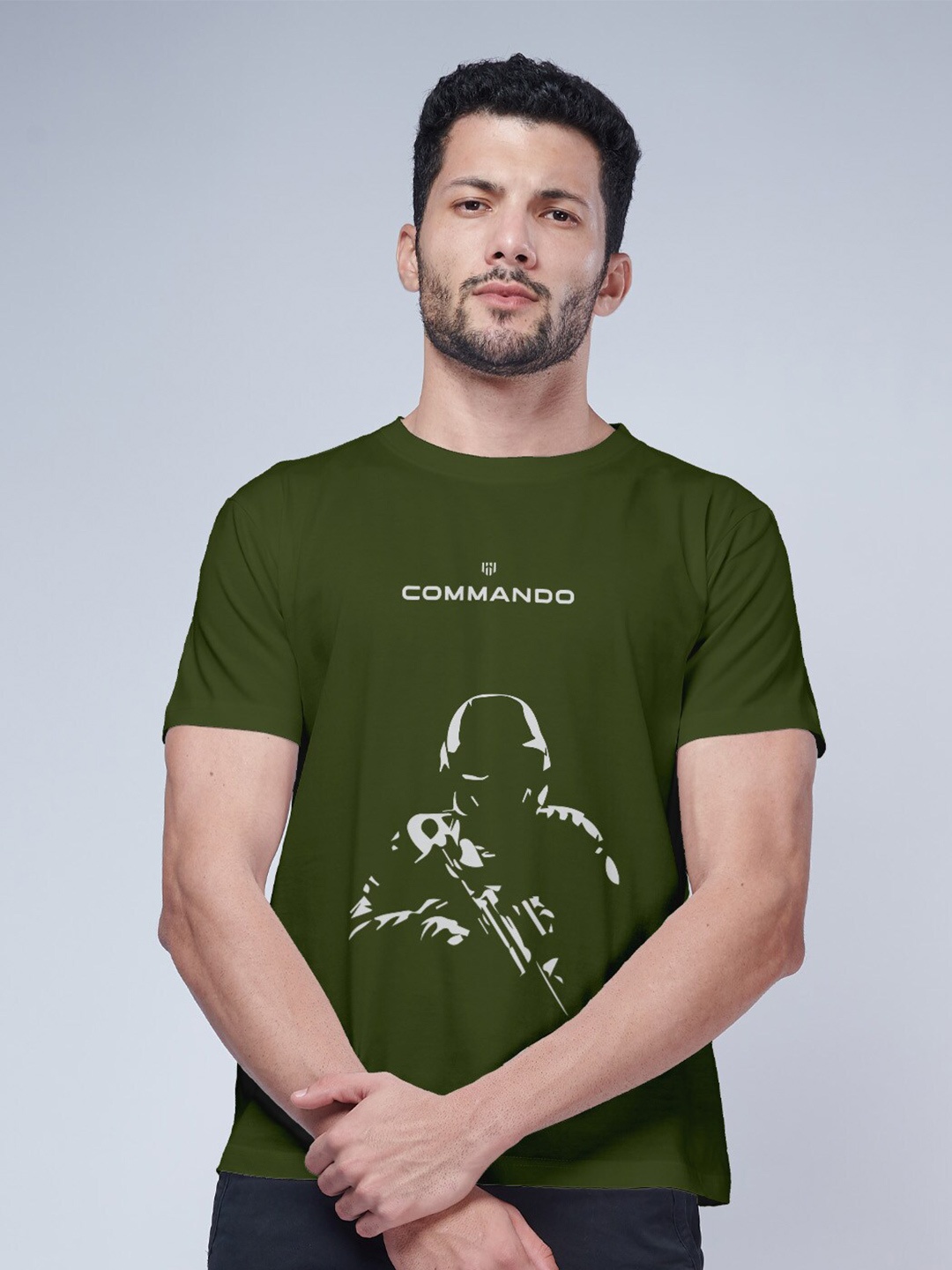 

Aero Armour Typography Printed T-shirt, Olive