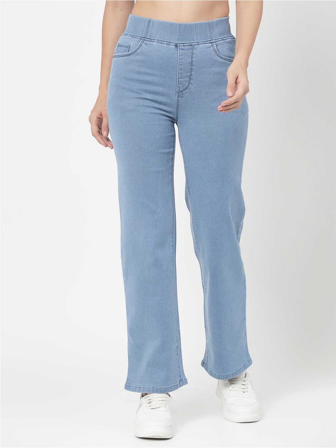 

Westwood Women Wide Leg High Rise Denim Jeggings, Blue