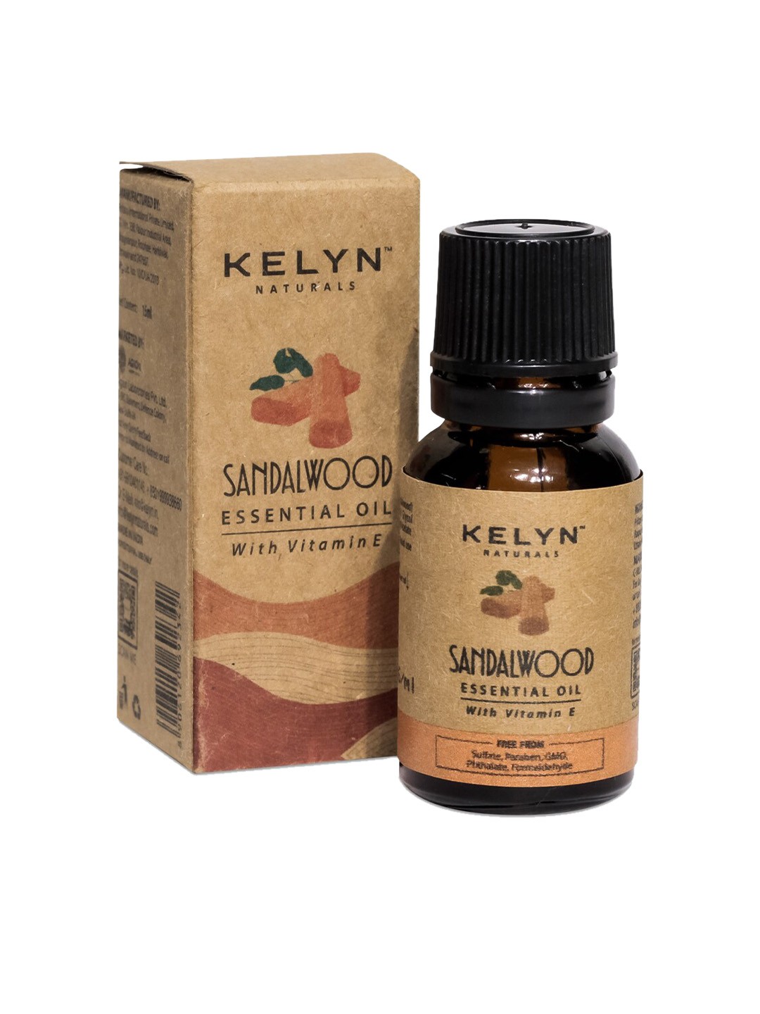 

KELYN Sandalwood Essential Oil 15 ml, Brown