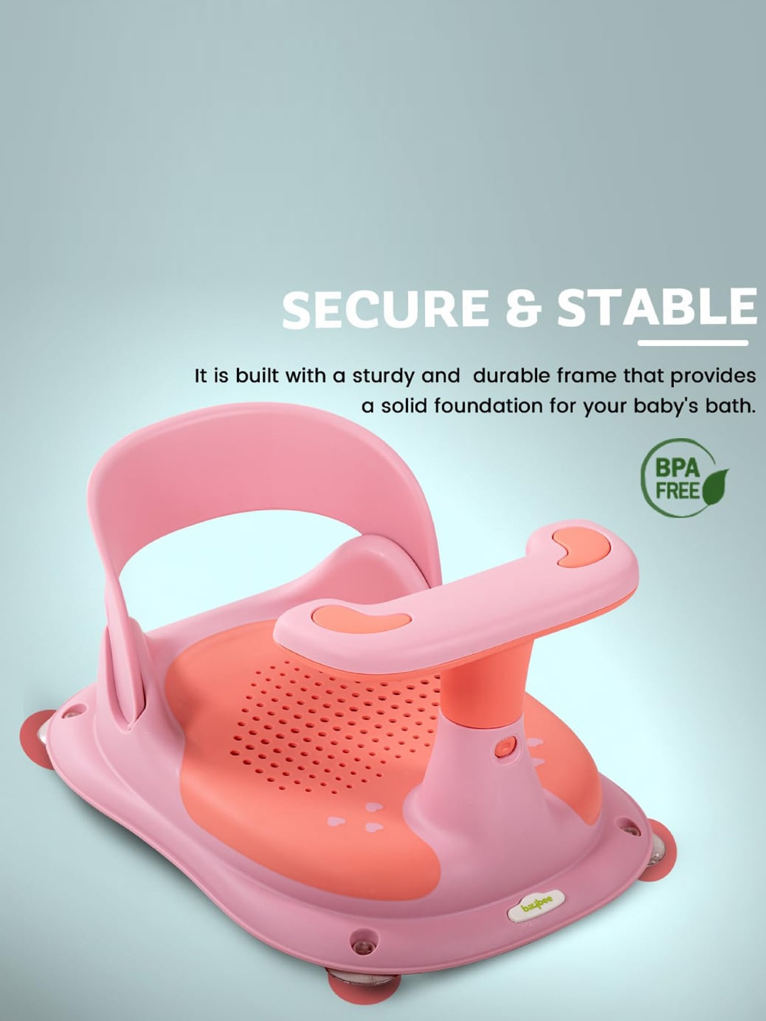 

BAYBEE Newborn Slash Bath Seat for Babies - Pink