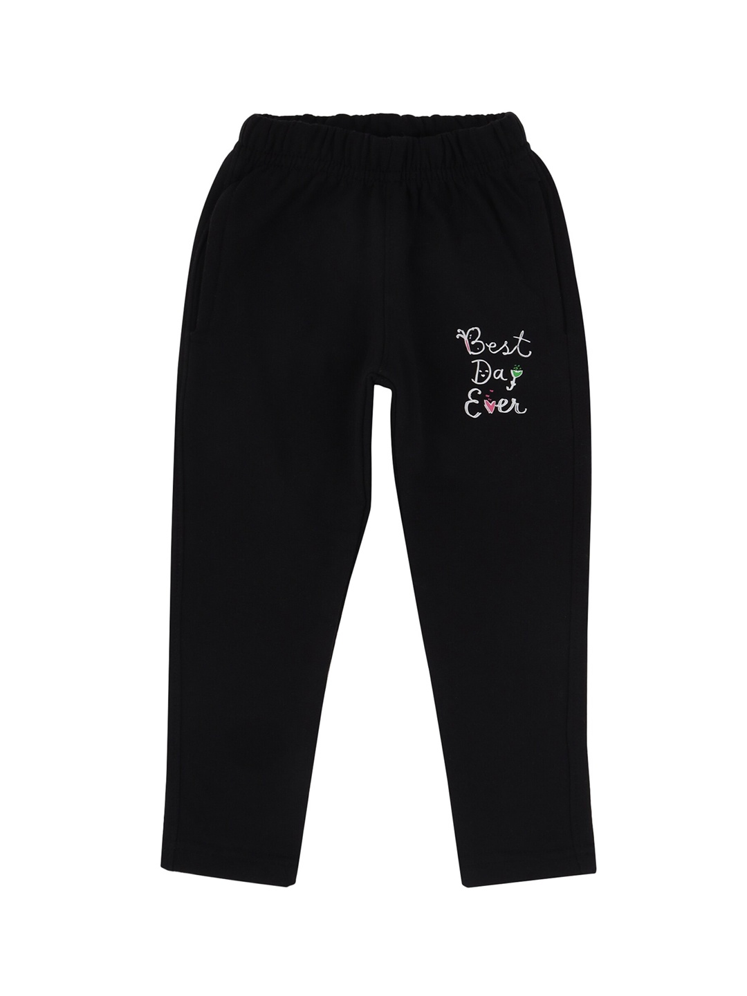 

DYCA Infants Girls Cotton Regular Track Pants, Black