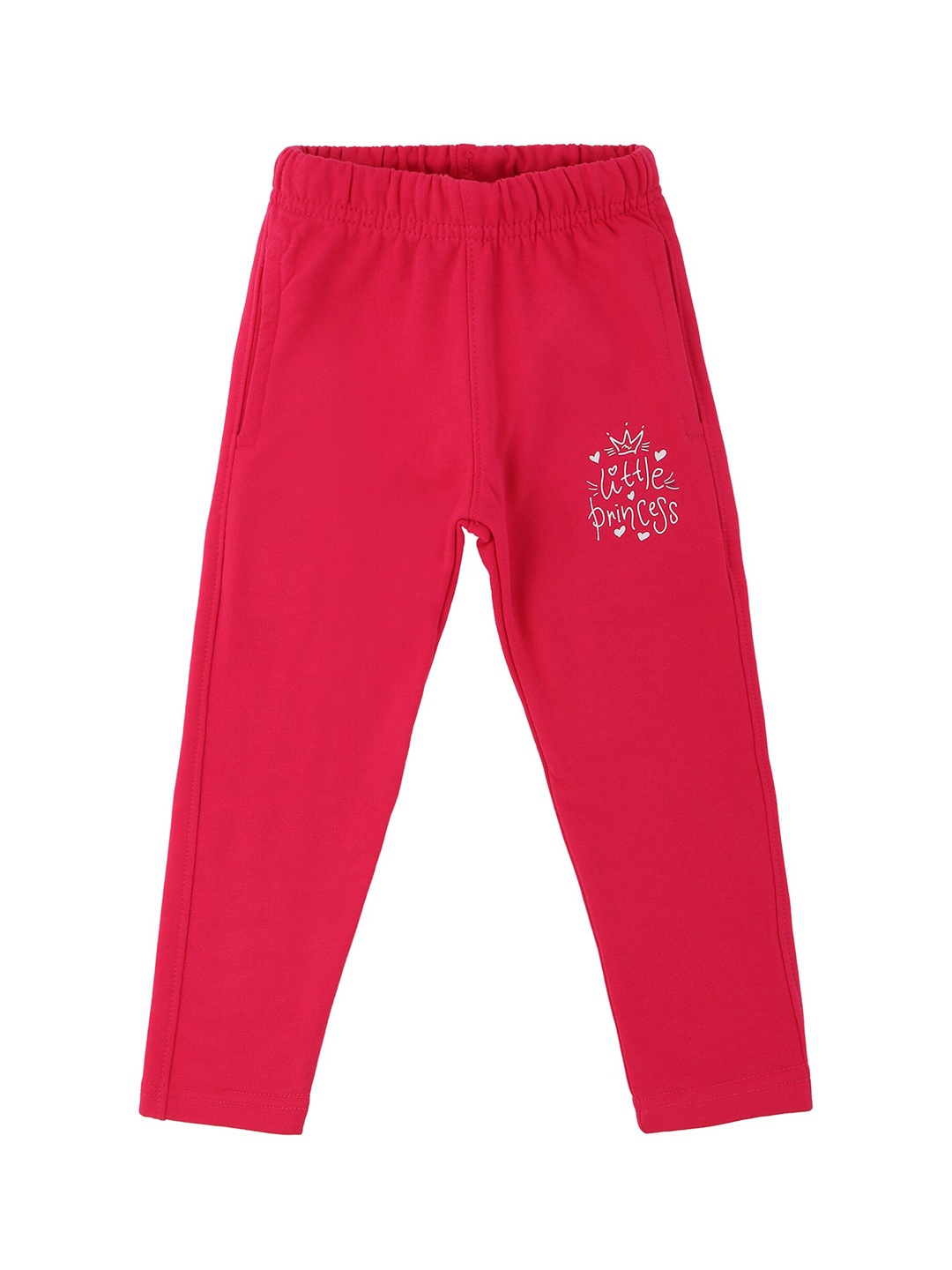 

DYCA Girls Cotton Regular Track Pants, Fuchsia
