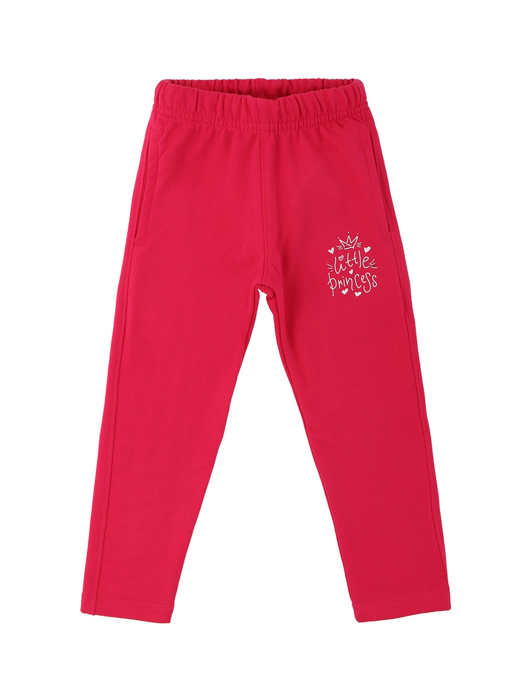 

DYCA Girls Cotton Regular Track Pants, Fuchsia