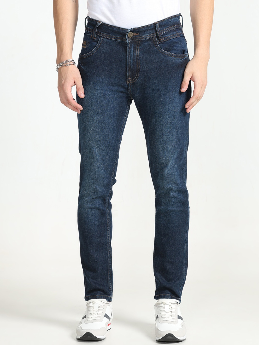 

Jean Cafe Men Jean Clean Look Pure Cotton Jeans, Blue