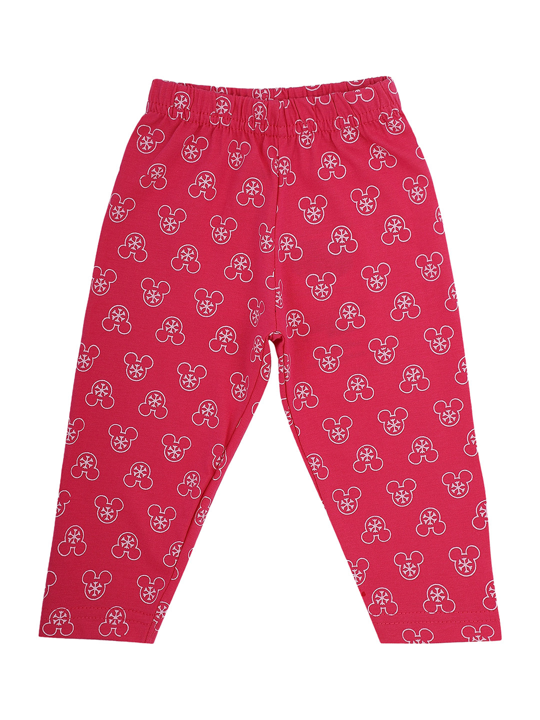 

Bodycare Kids Girls Mickey Mouse Printed Cotton Track Pants, Fuchsia