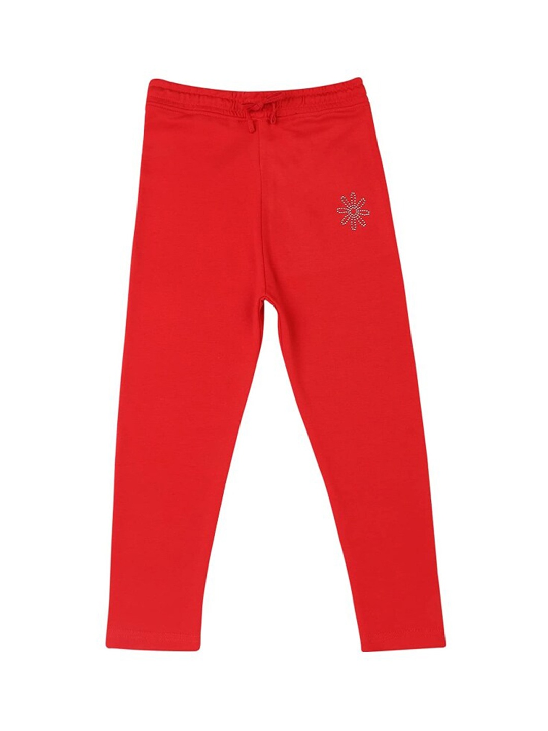 

Bodycare Kids Girls Cotton Track Pants, Red