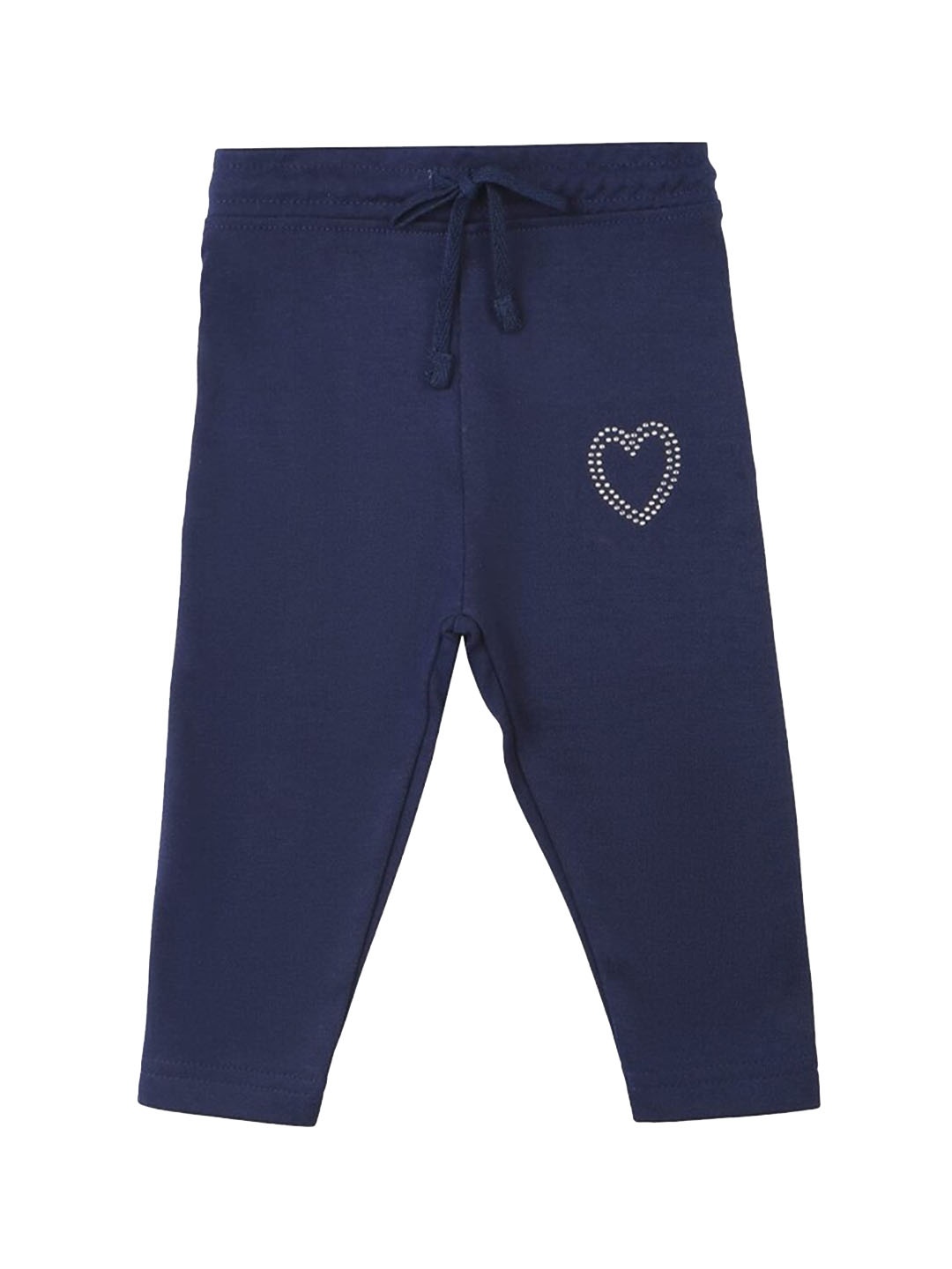 

Bodycare Kids Girls Cotton Track Pants, Navy blue