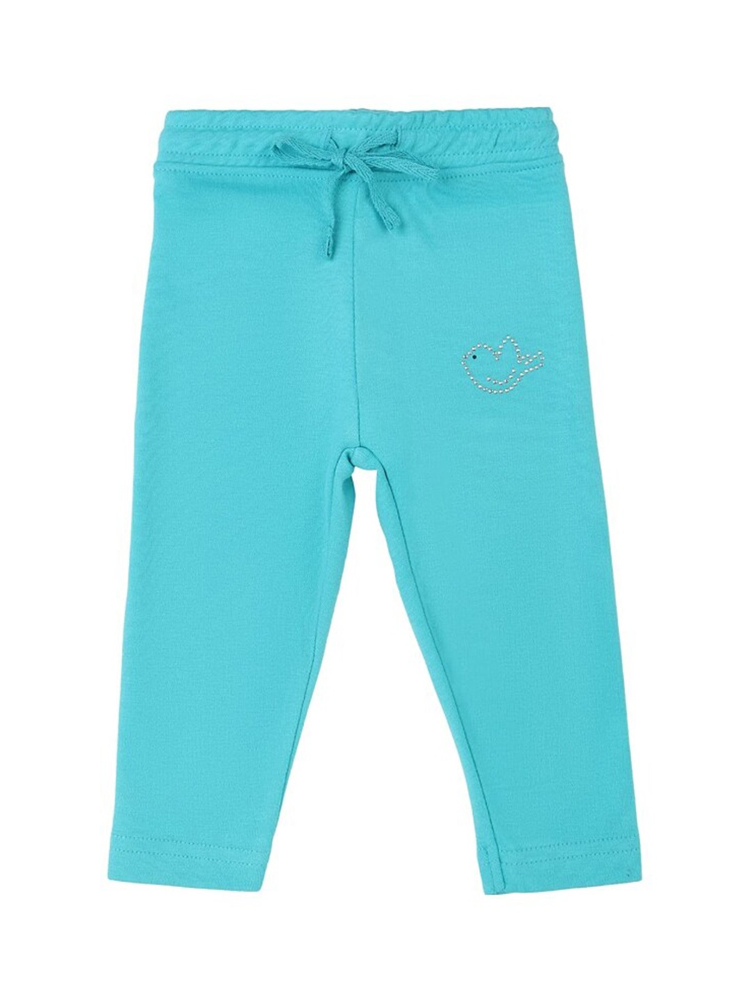 

Bodycare Kids Infants Girls Regular Fit Cotton Track Pants, Sea green