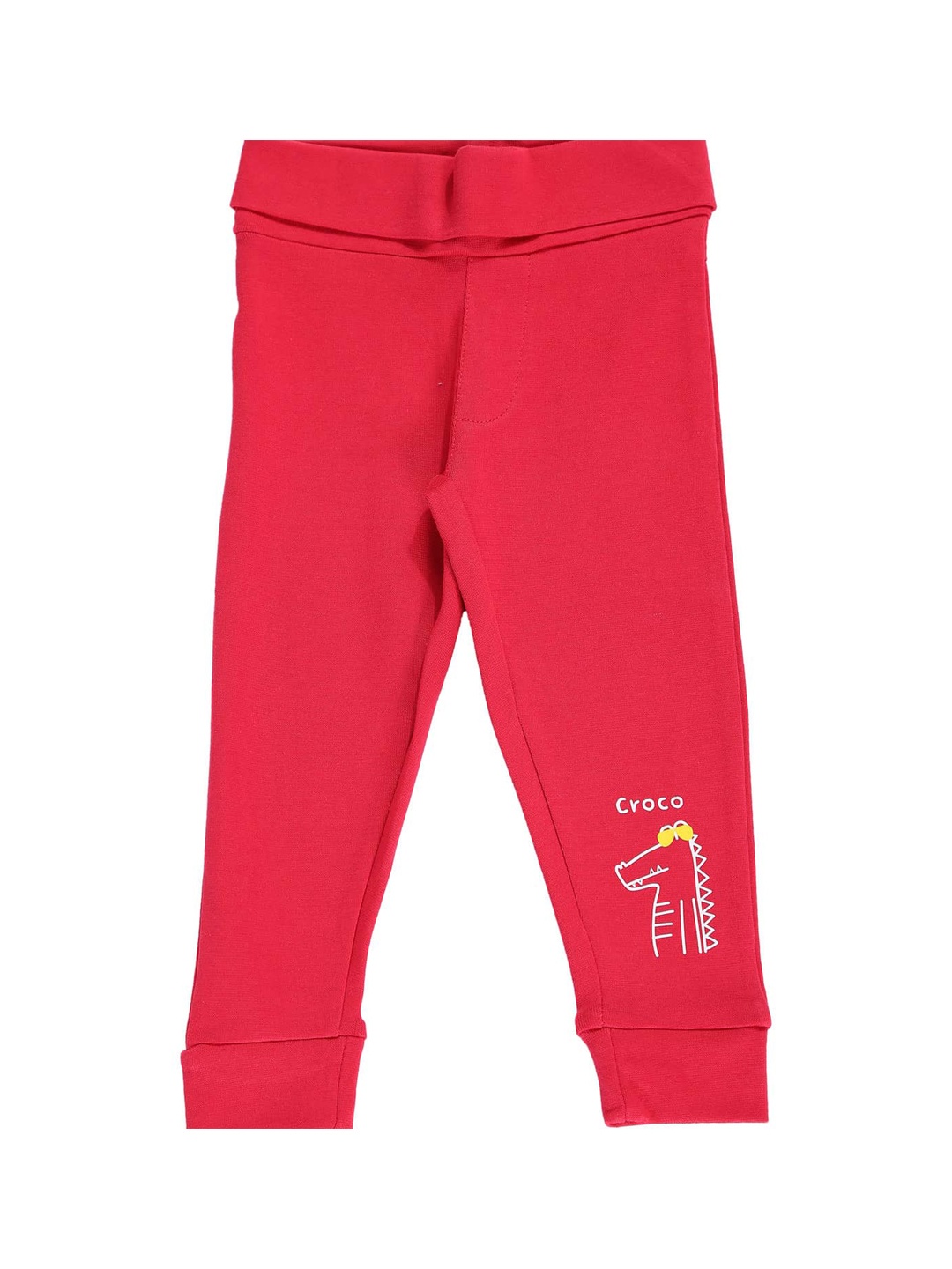 

Bodycare Kids Infants Boys Graphic printed Cotton Joggers, Maroon