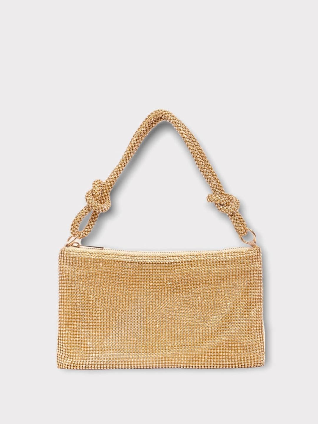 

StyleAsh Embellished Structured Handheld Bag, Gold