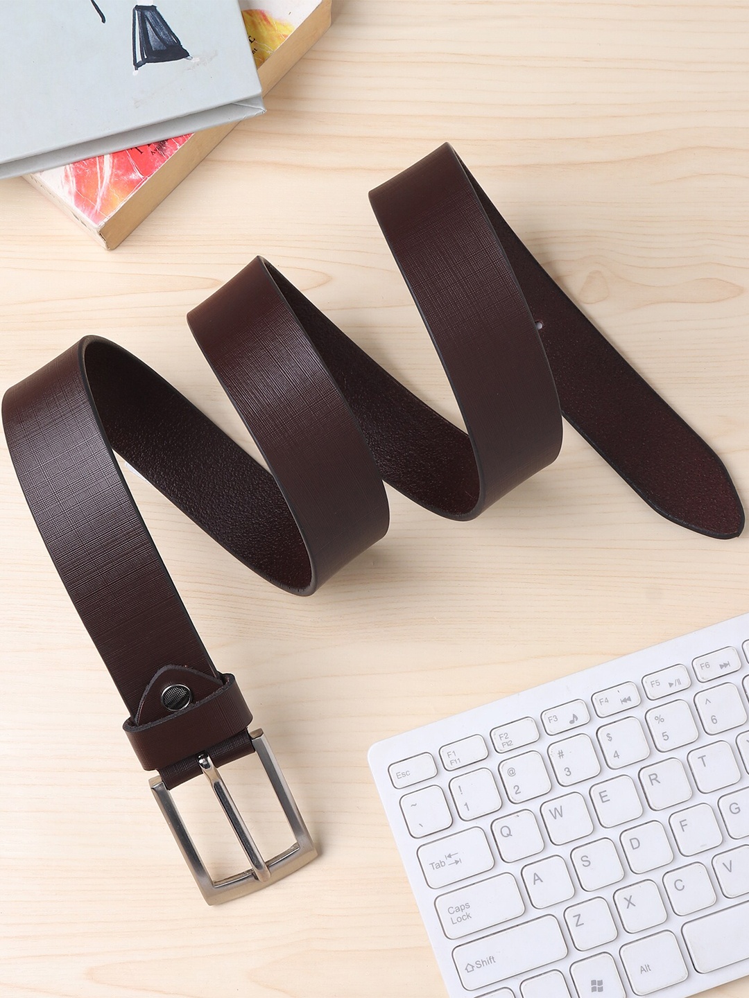 

The Roadster Lifestyle Co. Men Genuine Leather Formal Belts, Brown