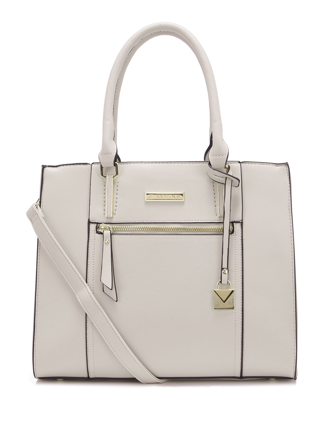 

GIORDANO Structured Handheld Bag, White