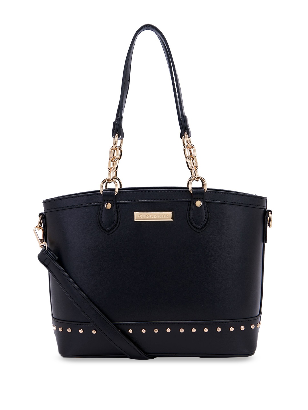 

GIORDANO Embellished Structured Shoulder Bag, Black