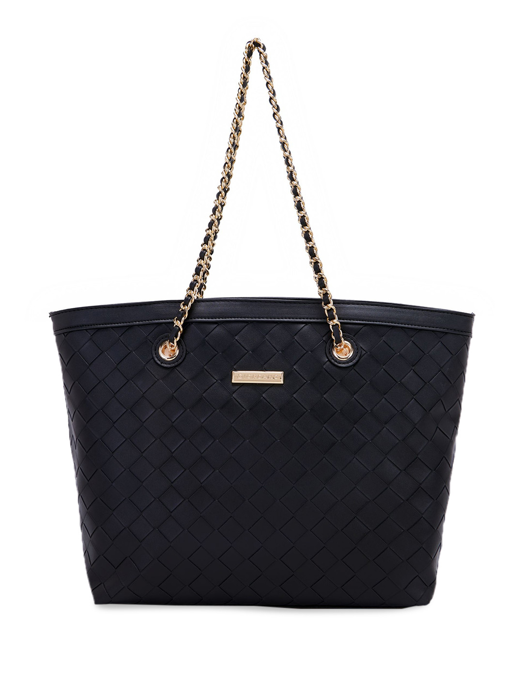 

GIORDANO Textured Shopper Shoulder Bag, Black