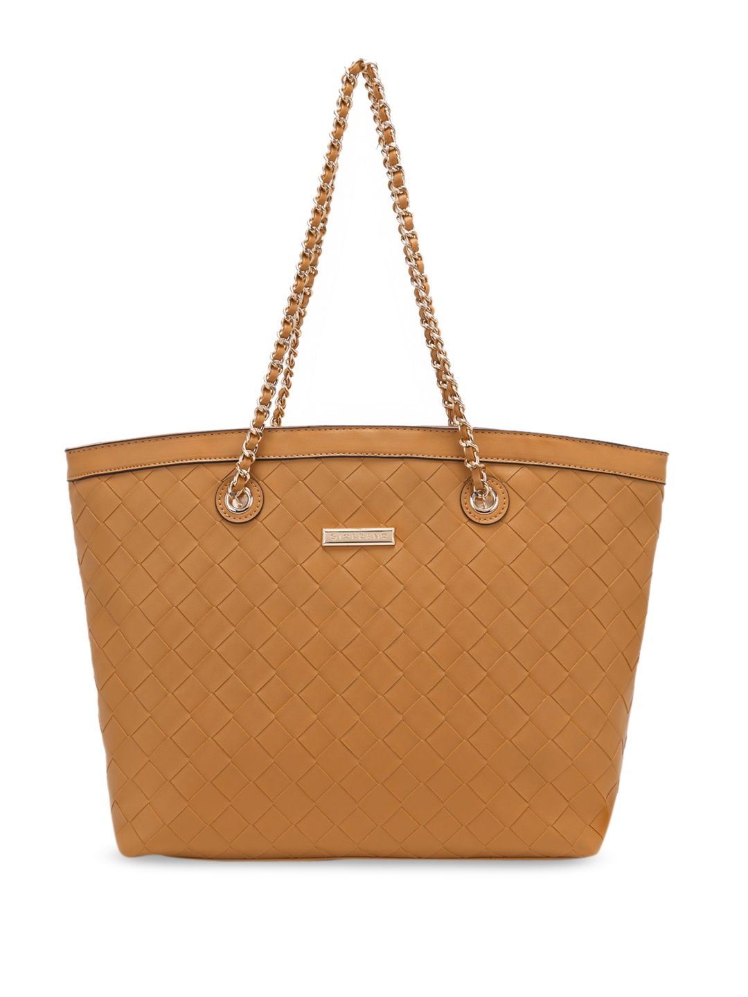 

GIORDANO Textured Structured Handheld Bag, Tan