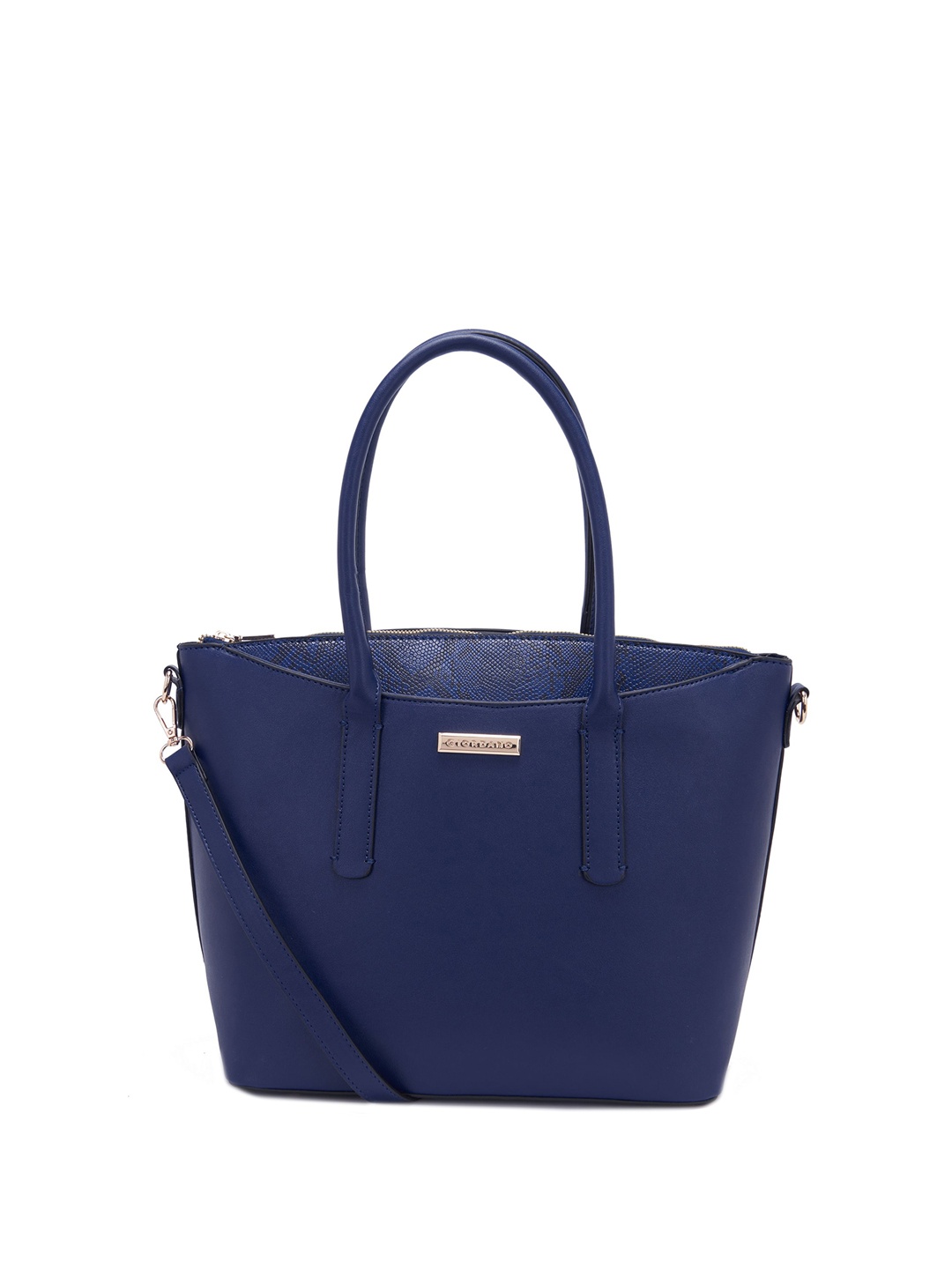 

GIORDANO Structured Handheld Bag, Navy blue