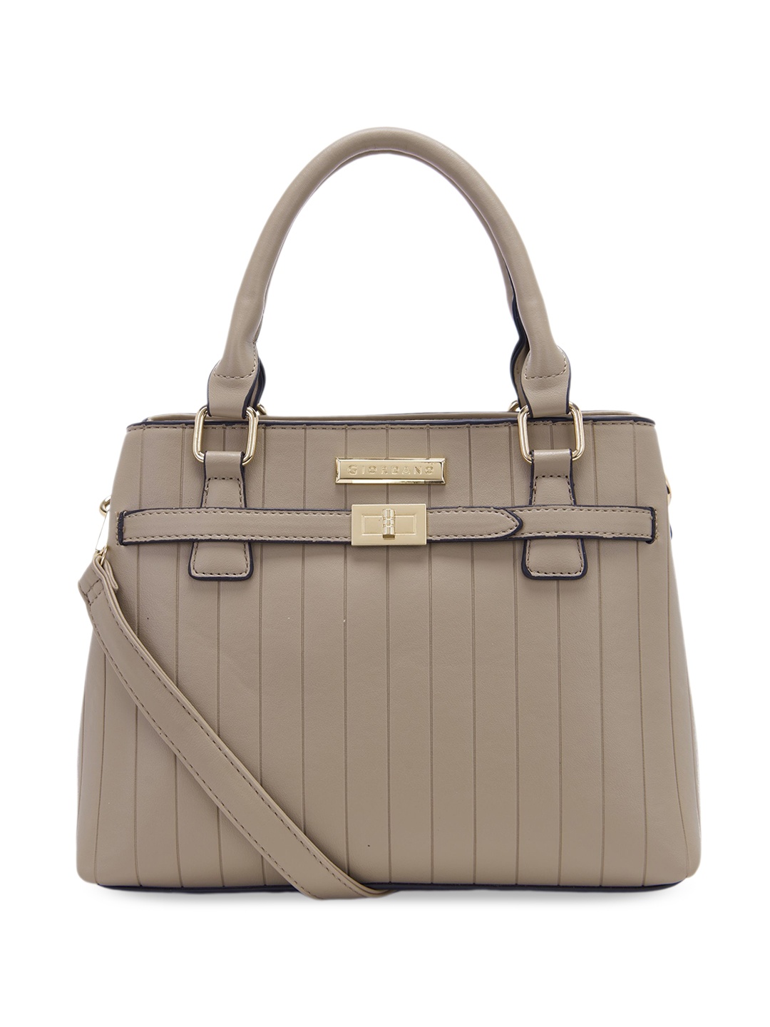 

GIORDANO Textured Structured Handheld Bag, Taupe