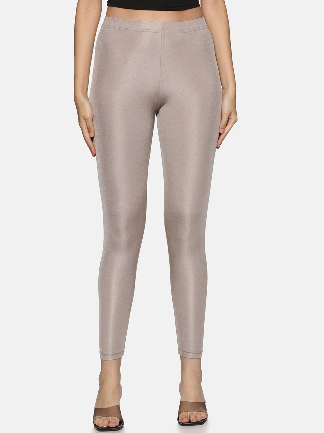 

HAY Shimmer Ankle-Length Leggings, Copper