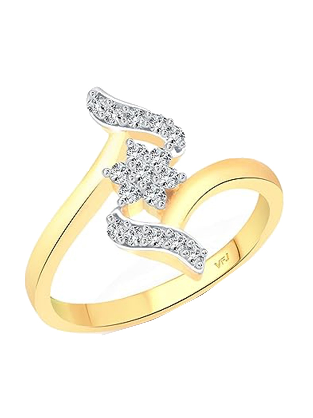 

Vighnaharta Women Gold-Plated CZ-Studded Finger Ring