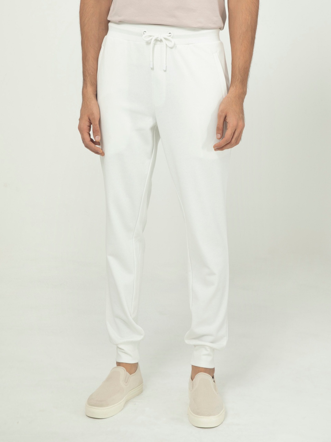 

RARE RABBIT Men Akagi Regular Fit Track Pants, Off white