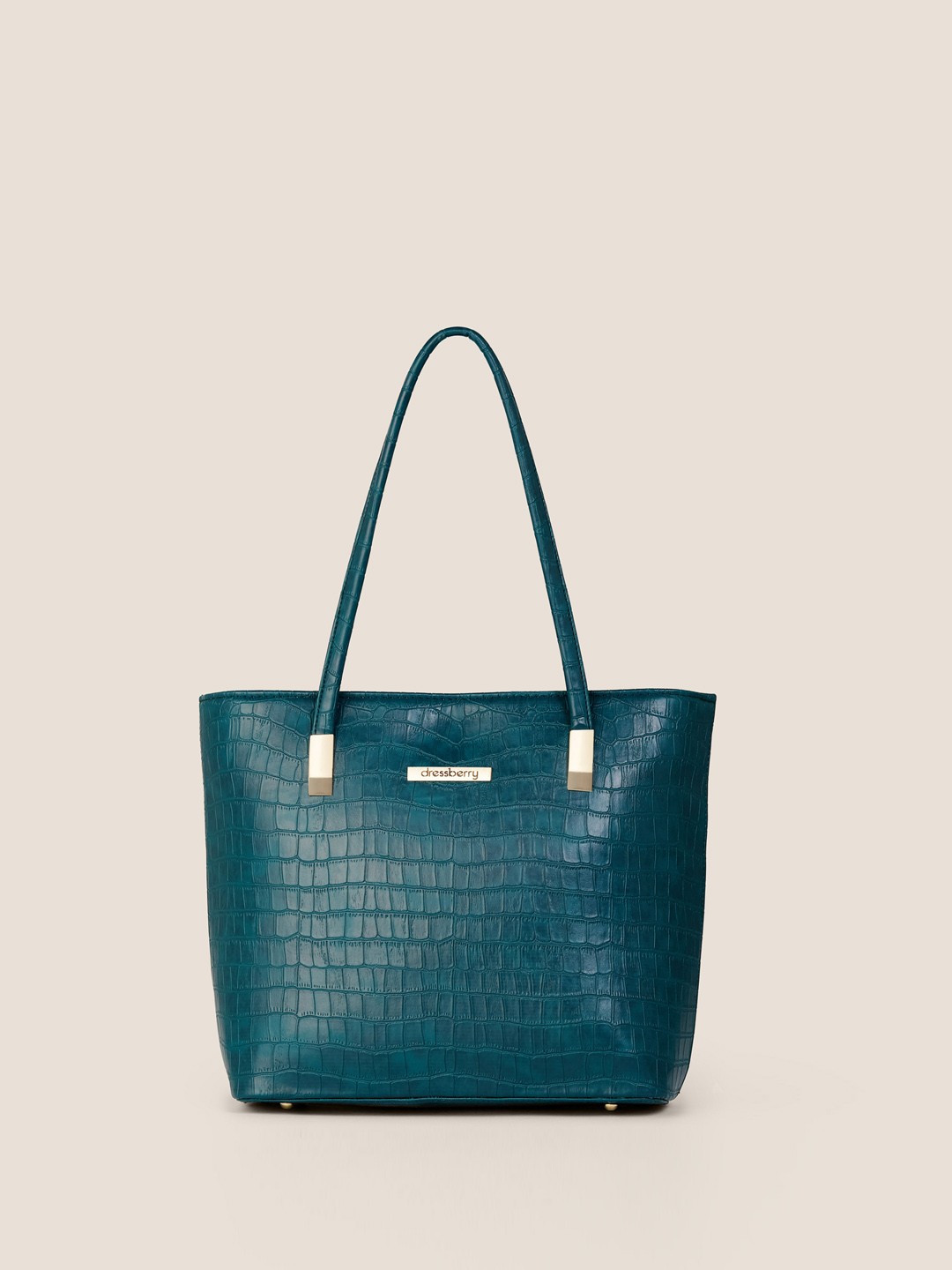 

DressBerry Textured Structured Shoulder Bag, Green