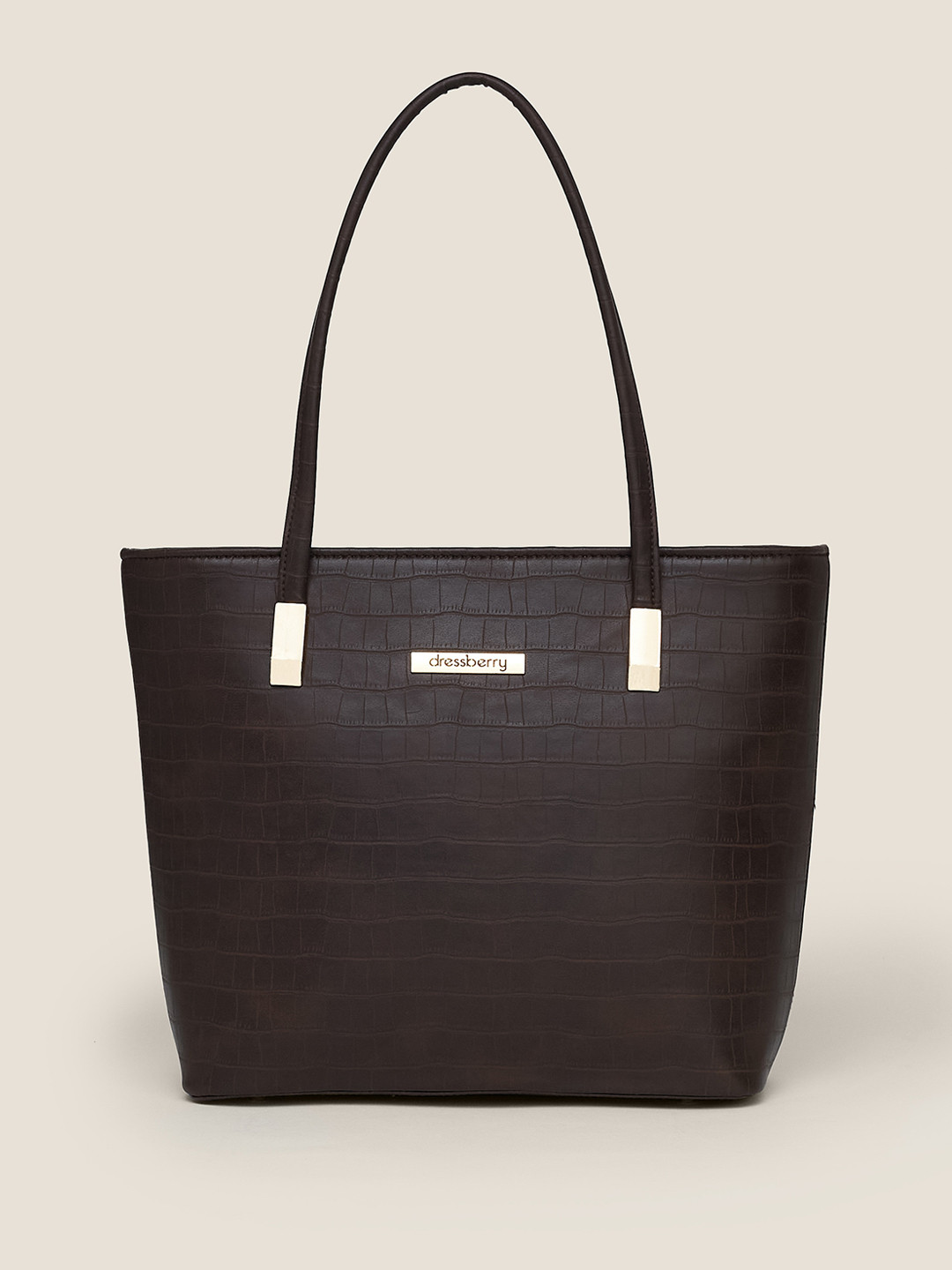 

DressBerry Structured Shoulder Bag, Brown