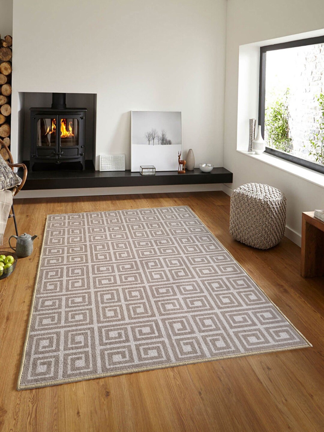 

Matz and More Beige Printed Anti-Slip Carpet