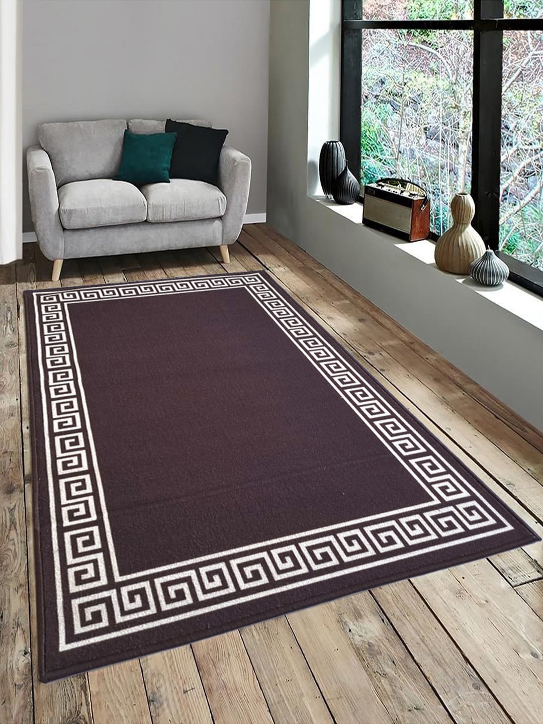 

Matz and More Brown Anti-Slip Rectangular Carpet