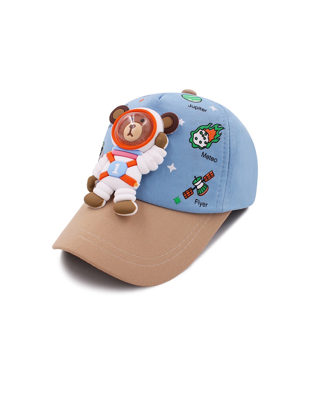 

JENNA Boys 3D Cartoon Astro Bear Baseball Cap, Blue