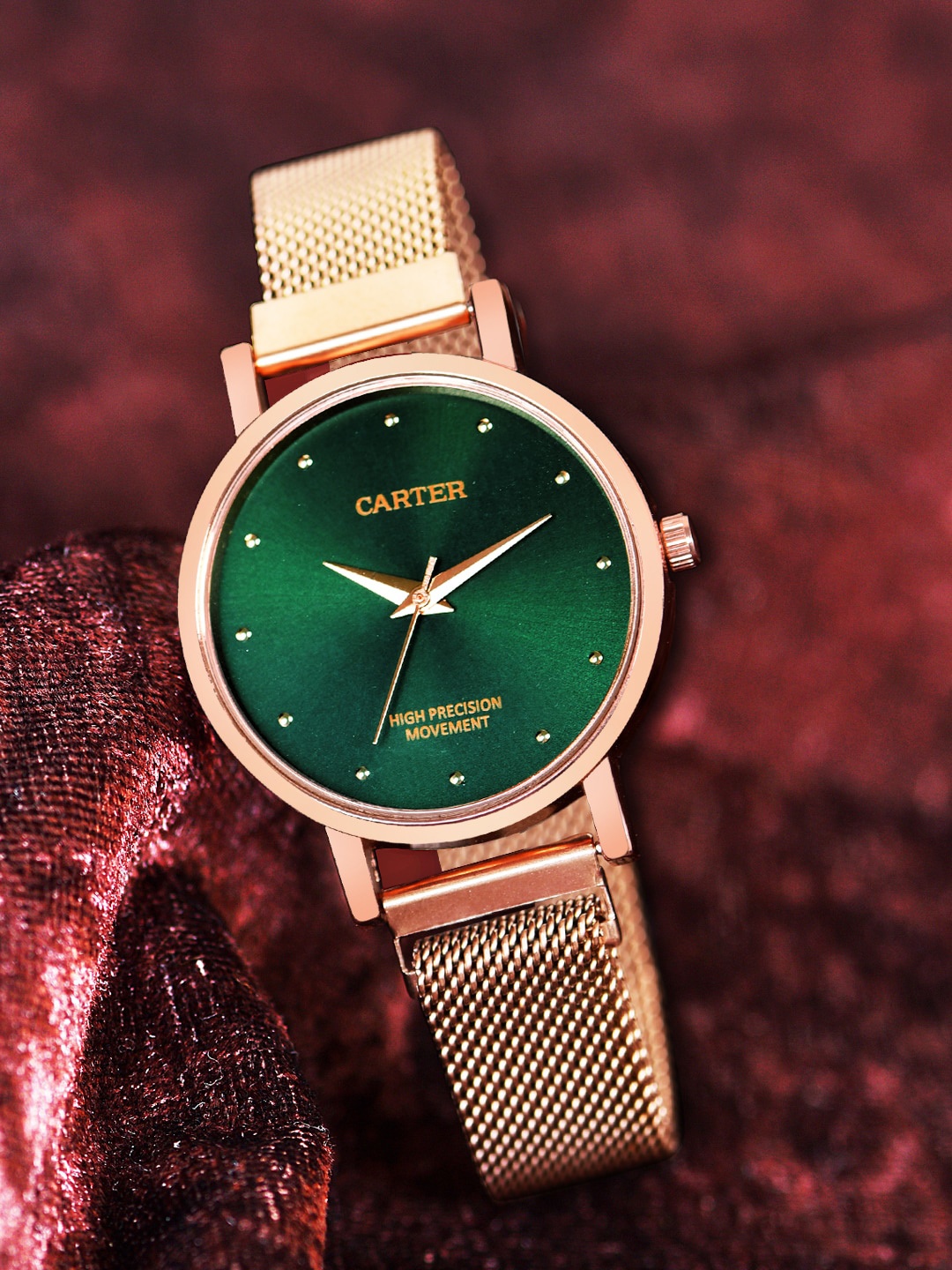 

Sandy D Carter Women Water Resistance Analogue Watch Sandy D Carter, Green