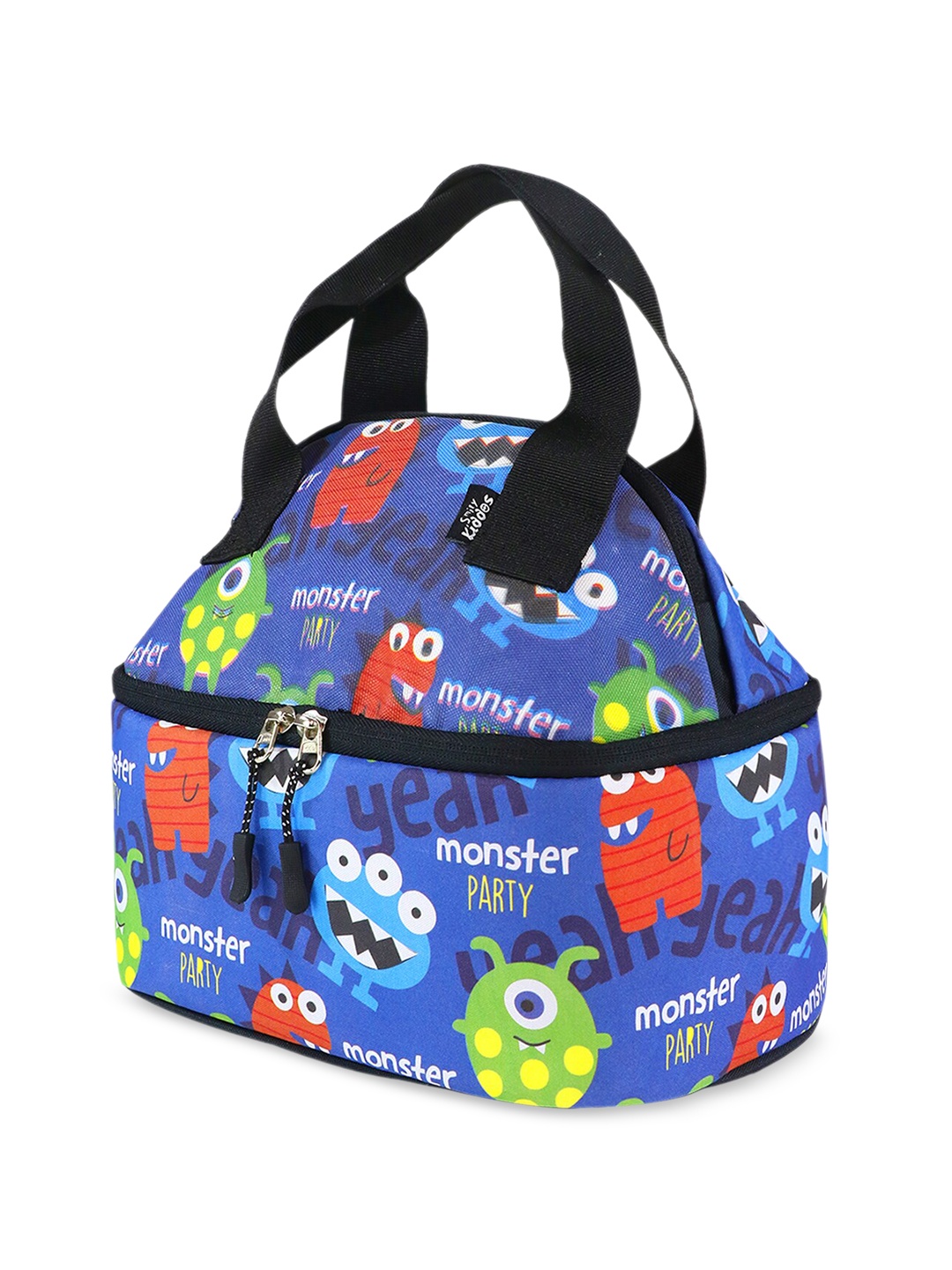 

Smily Kiddos Kids Monster Printed Lunch Bag, Blue