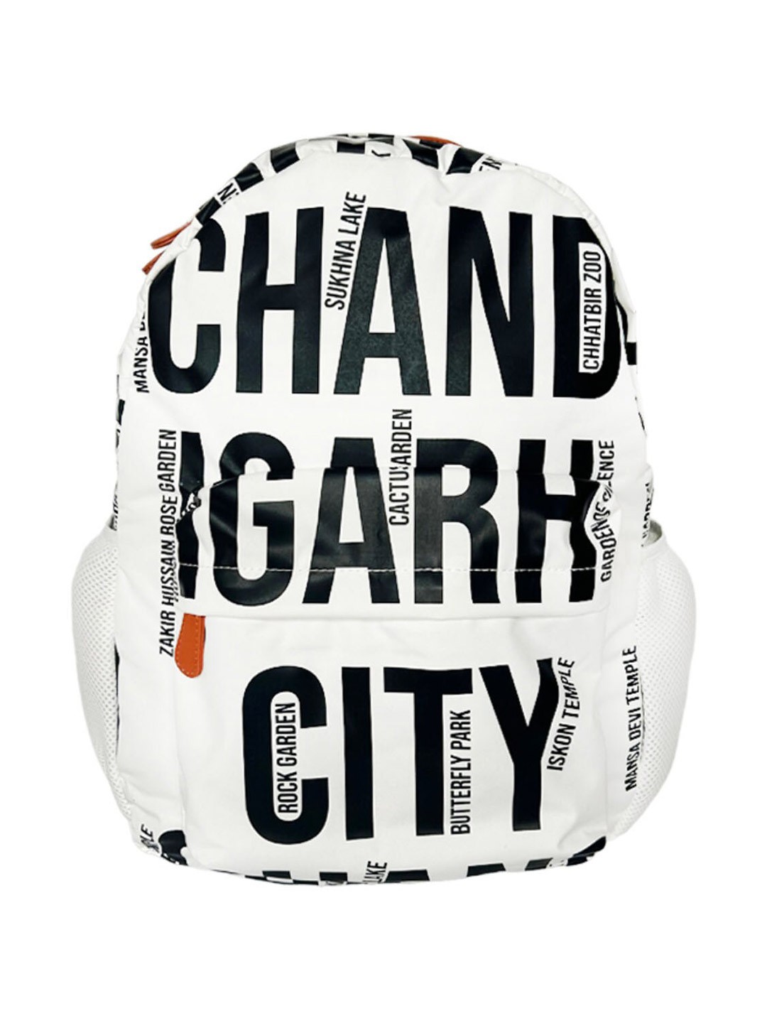 

STRUTT Unisex Typography Printed Non-Padded Backpack, White