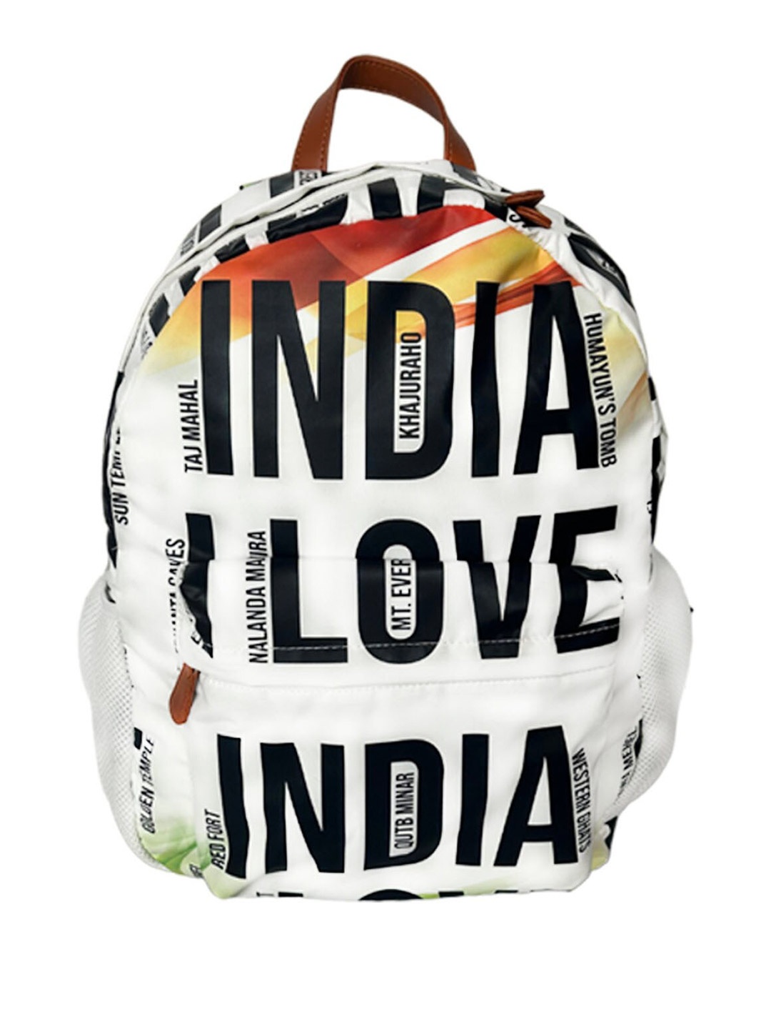 

STRUTT Unisex Typography Printed Non-Padded Backpack, White