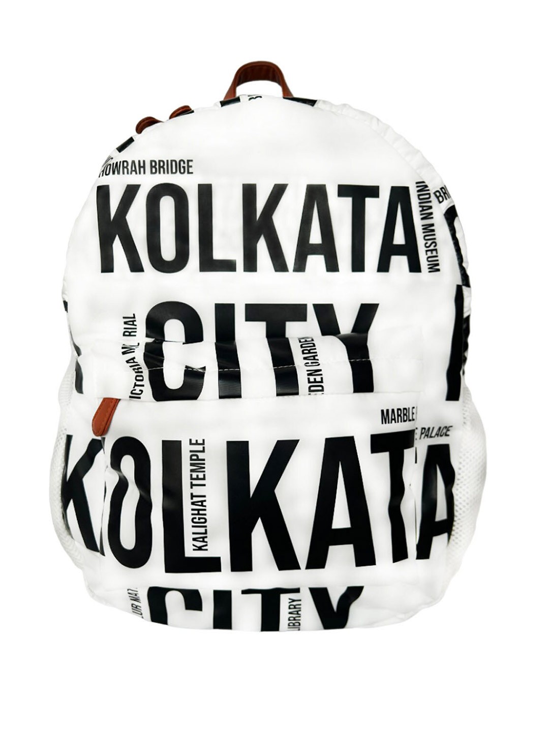 

STRUTT Unisex Typography Printed Non-Padded Backpack, White