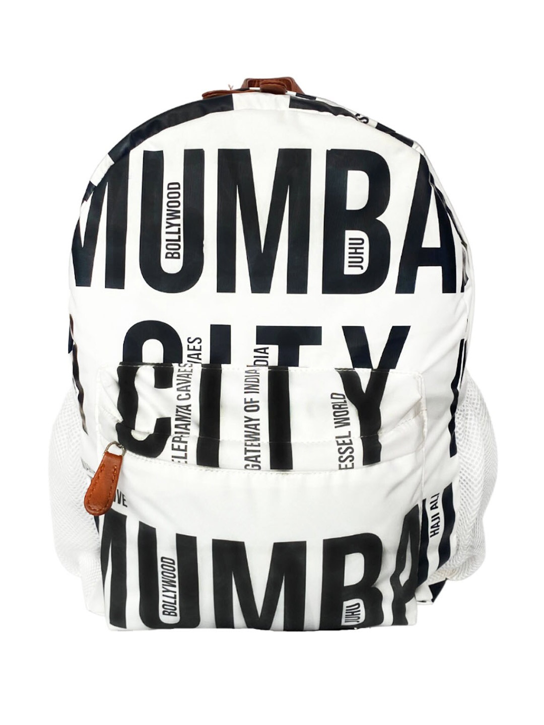 

STRUTT Unisex Typography Padded Backpack, White