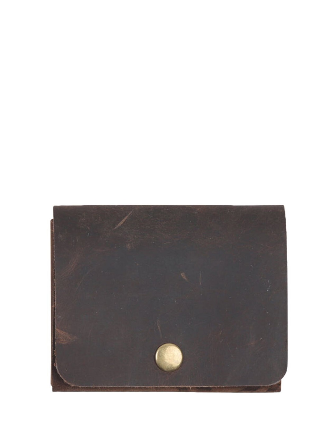 

STRUTT Leather Two Fold Wallet, Brown