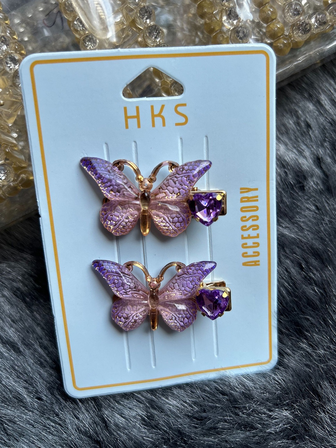 

LYTIX Girls Set of 2 Assorted Beaded Alligator Hair Clip